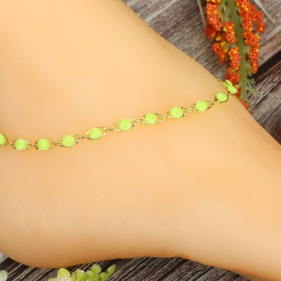 "Elegant Handmade Anklet – Delicate Jewelry for Women, MAR091271 - Picture 9 of 10